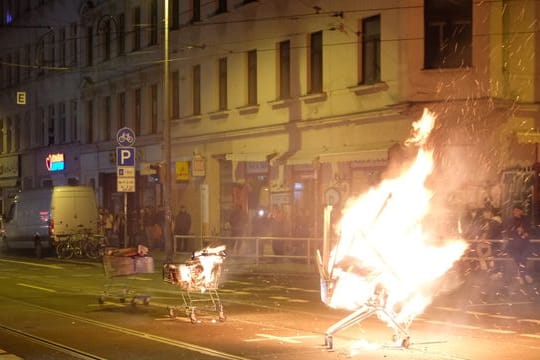 Ausschreitungen in Leipzig