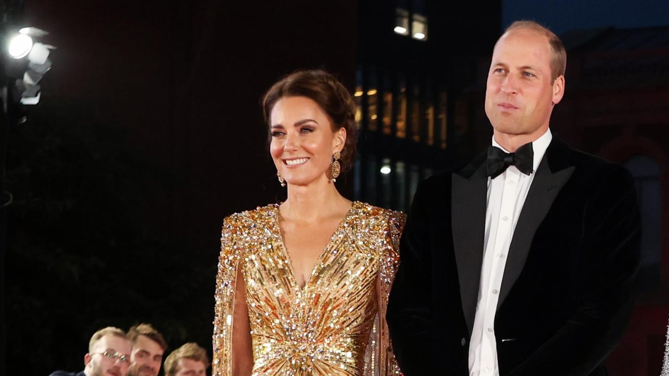 Herzogin Kate und Prinz William: Im September zeigten sie sich gemeinsam bei der Premiere von "James Bond".