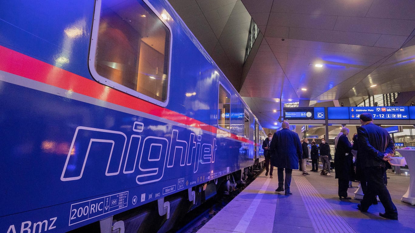 Ein Nachtzug der ÖBB (Symbolbild): Im neuen Jahr starten zahlreiche neue Strecken in ganz Europa.