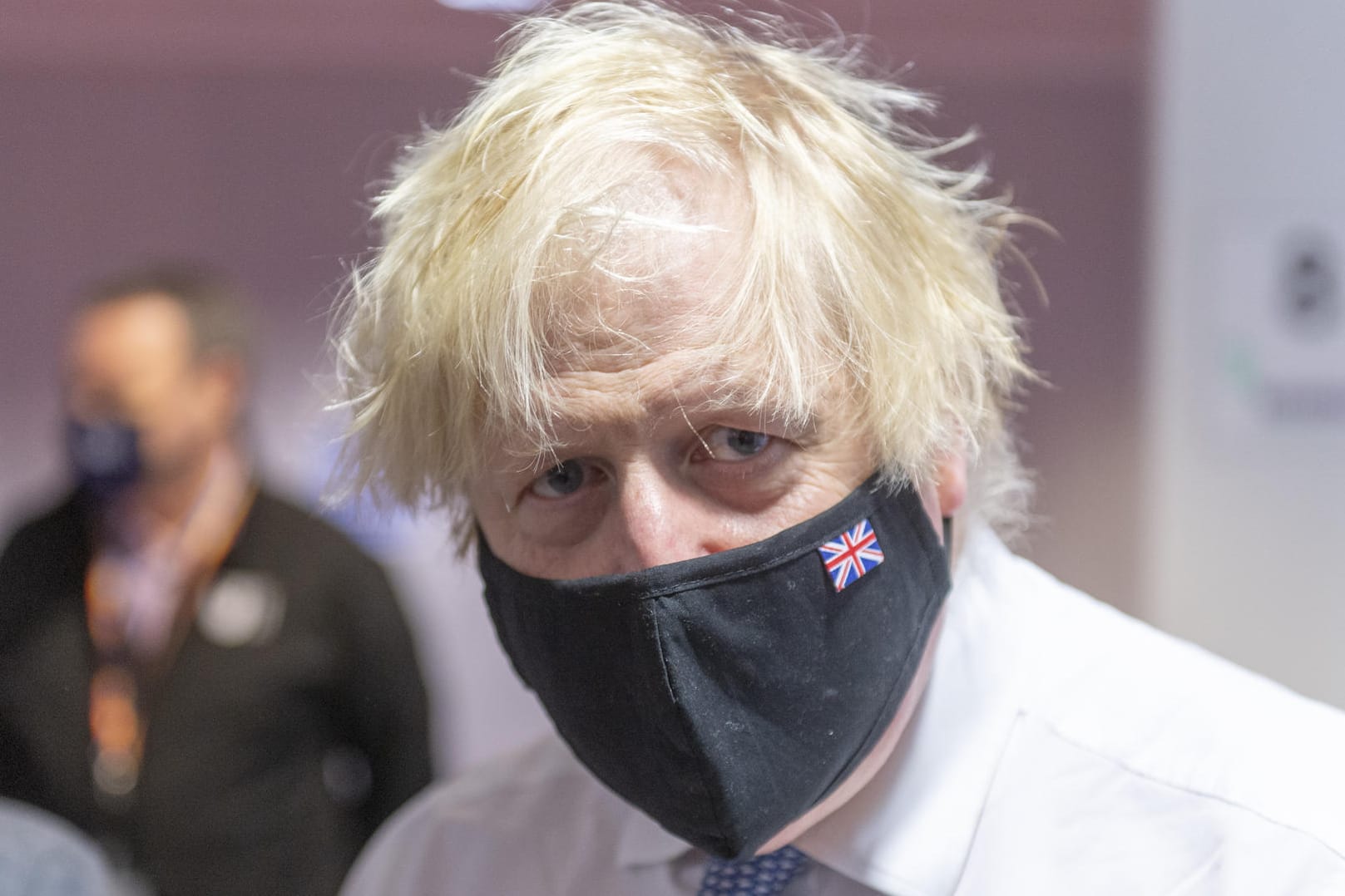 Boris Johnson, Premierminister von Großbritannien, mit Maske: "Lernen mit dem Virus zu leben".