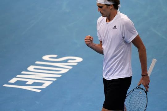 Feiert den ersten Sieg im Jahr 2022: Alexander Zverev vom Team Deutschland.