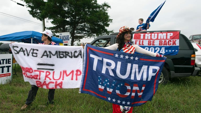 Trump-Unterstützer in Alabama: Viele sind überzeugt, die Wahl wurde ihnen gestohlen.