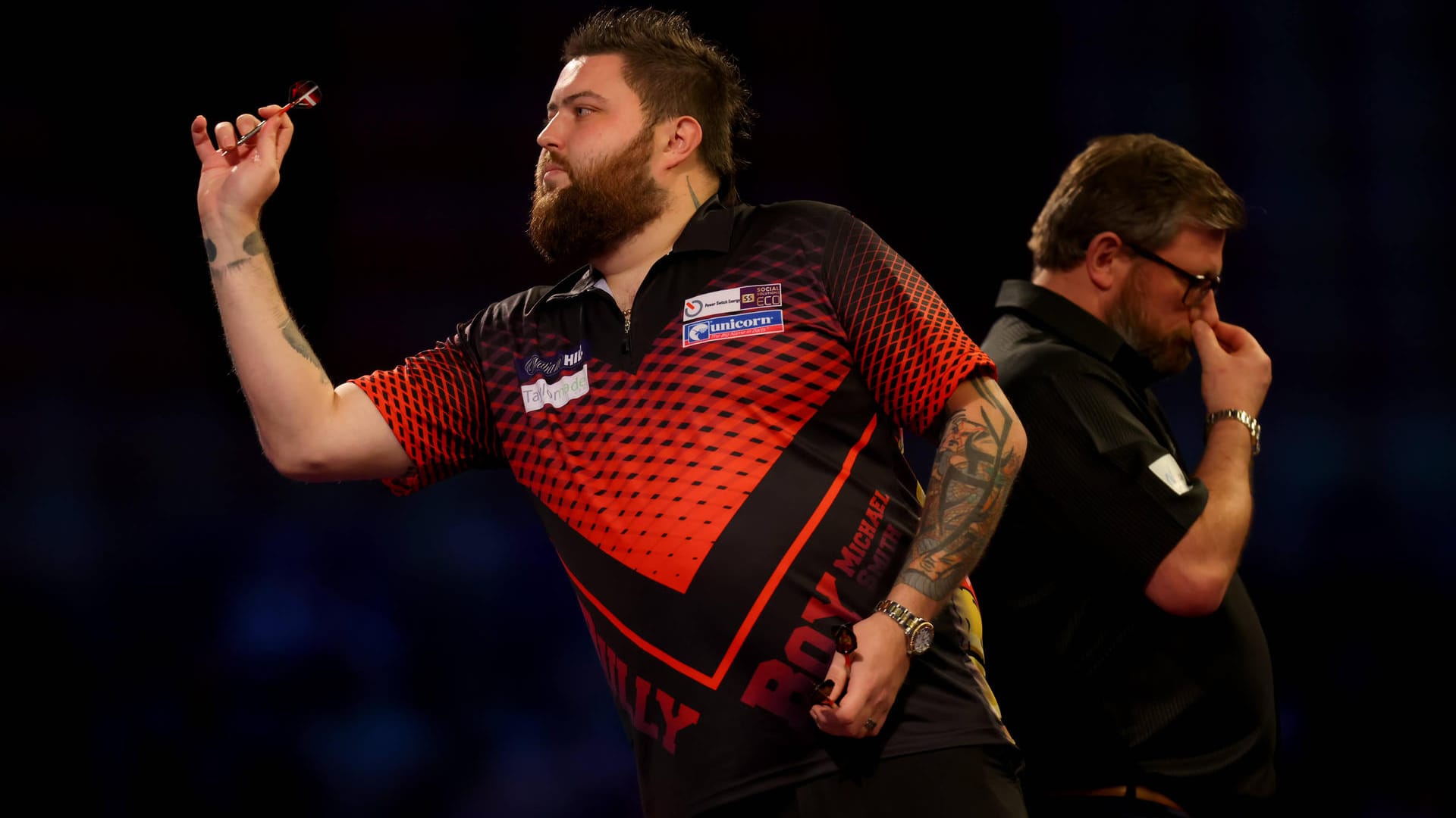 Michael Smith: "Bully Boy" steht nach 2019 zum zweiten Mal im Endspiel der Darts-WM.