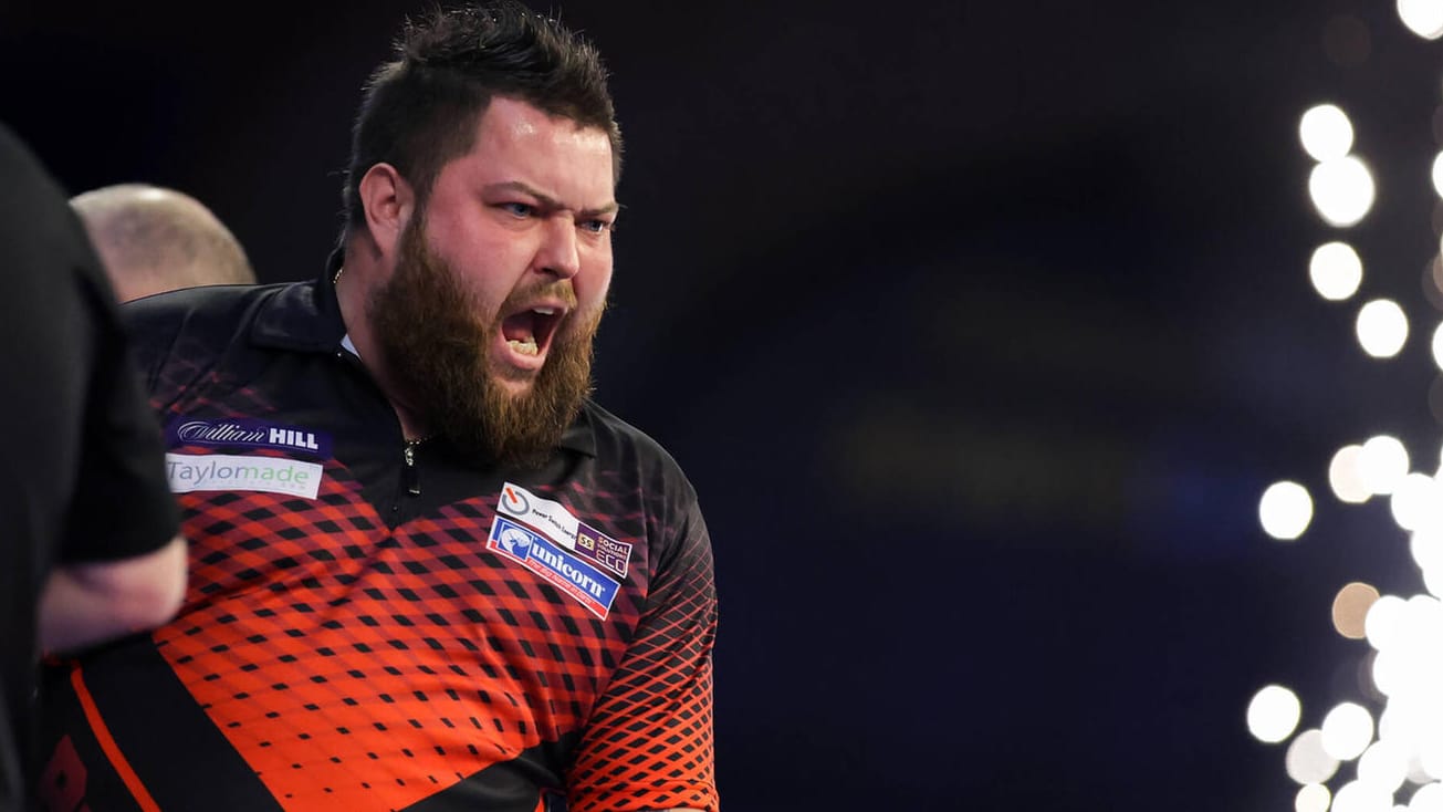 Michael Smith steht zum zweiten Mal im Finale der Darts-Weltmeisterschaft.