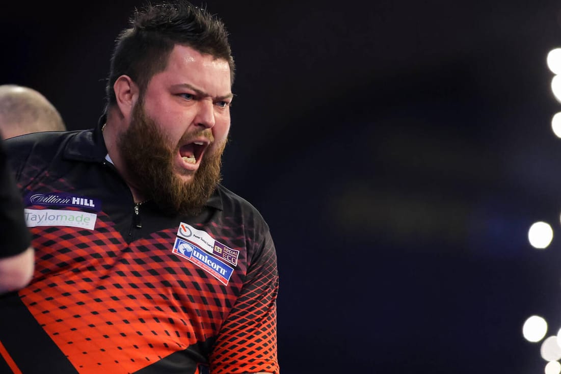 Michael Smith steht zum zweiten Mal im Finale der Darts-Weltmeisterschaft.