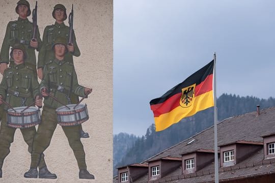 Die Hochstaufen-Kaserne in Bad Reichenhall (Bayern).