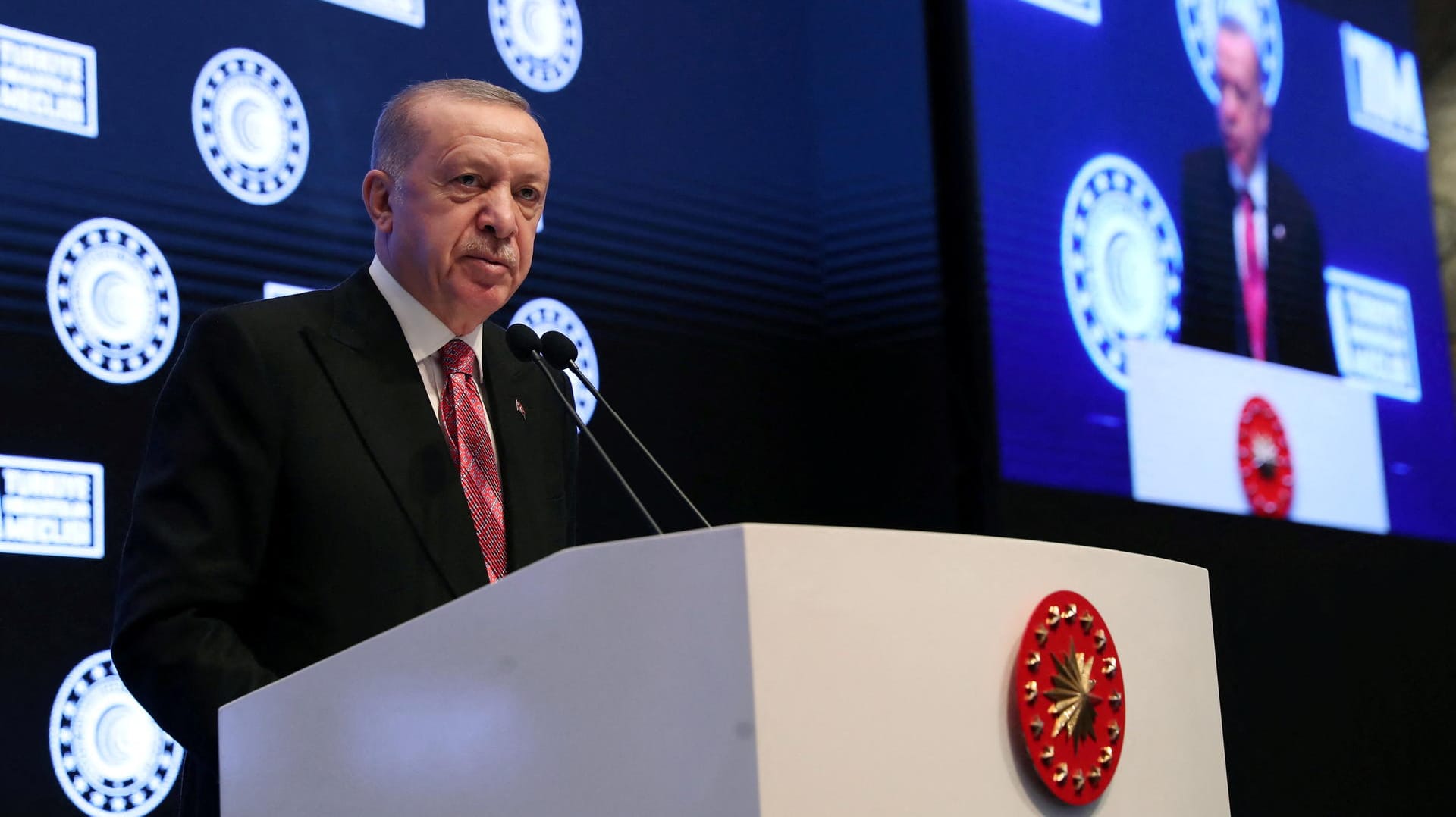 Der türkische Präsident Recep Tayyip Erdoğan während eines Meetings in Istanbul: Er will im Februar nach Saudi-Arabien reisen.