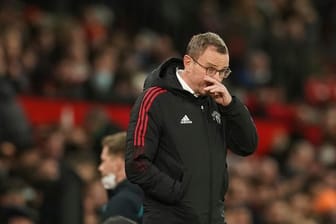 Ralf Rangnick, Trainer von Manchester United, zeigt sich nach der Niederlage gegen Wolverhampton verschnupft.