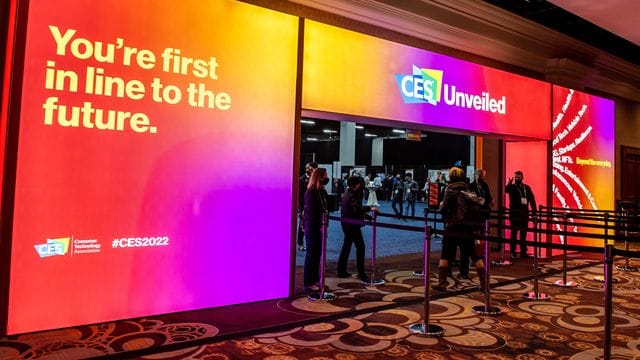 Nur wenige Menschen besuchen die üblicherweise überfüllte Start-up-Show "CES Unveiled" bei der Technik-Messe CES.