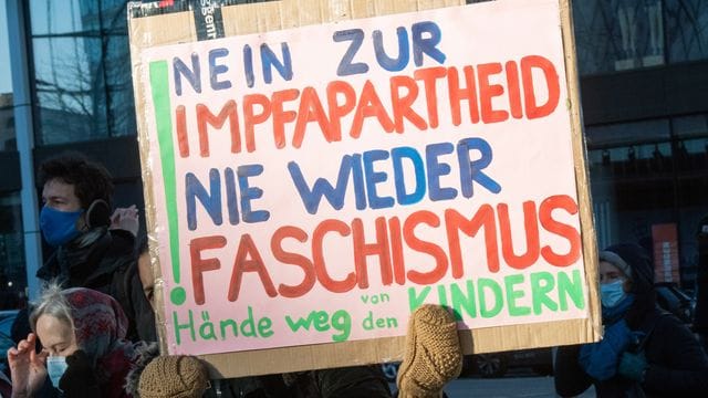 Demonstration gegen Corona-Maßnahmen