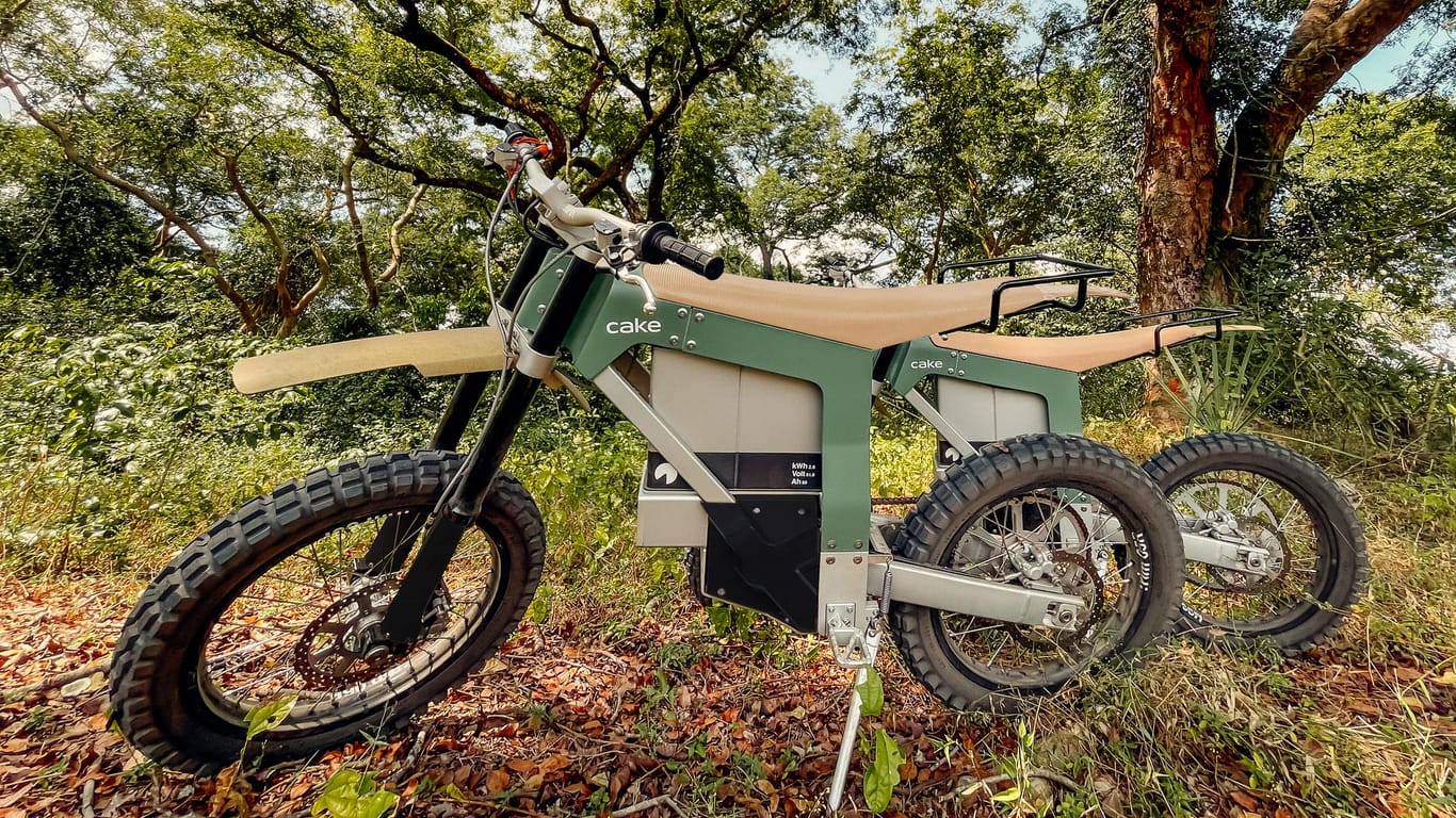 Das speziell für Ranger entworfene Geländemotorrad Kalk AP (Symbolbild): Die schwedische Firma Cake will mit der neuesten Generation von E-Motorrädern den Kampf gegen die Wilderei unterstützen.