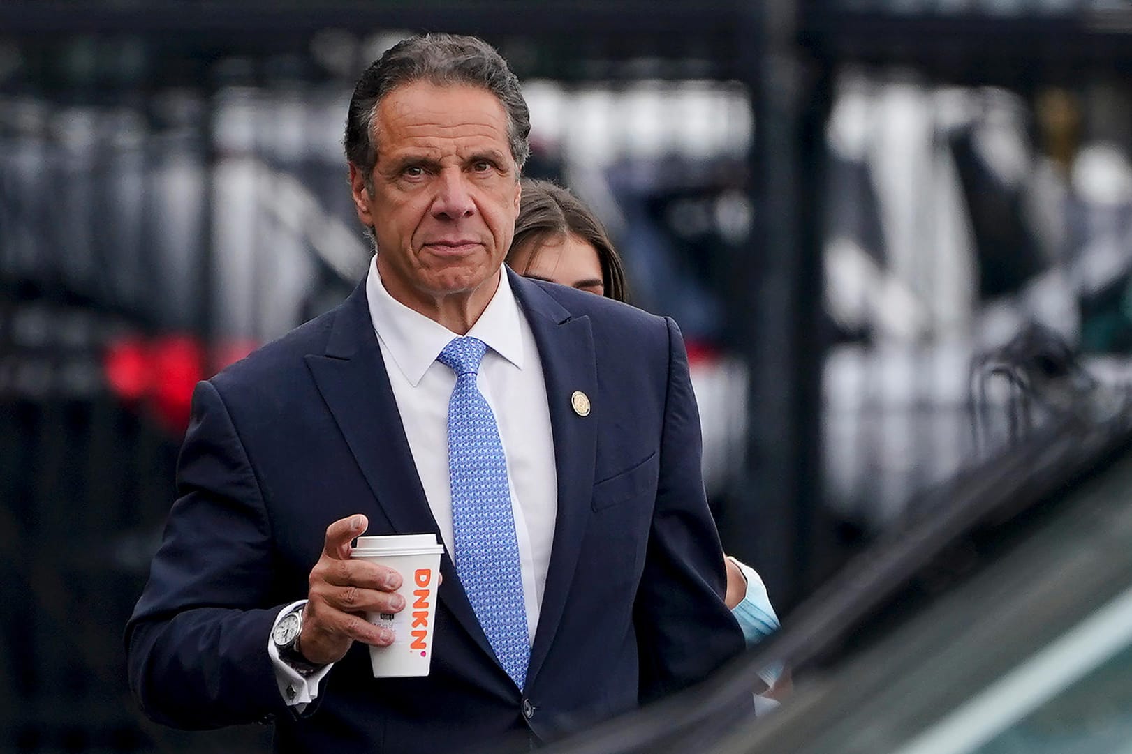 Andrew Cuomo, nachdem er seinen Rücktritt als New Yorker Gouverneur bekannt gegeben hat (Archivbild): Das Strafverfahren wegen sexueller Belästigung gegen Cuomo wurde nun eingestellt.