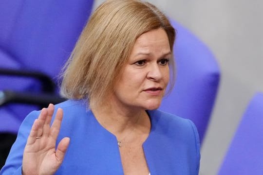 Bundesinnenministerin Nancy Faeser (SPD) sieht keine gespaltene Gesellschaft in Deutschland.
