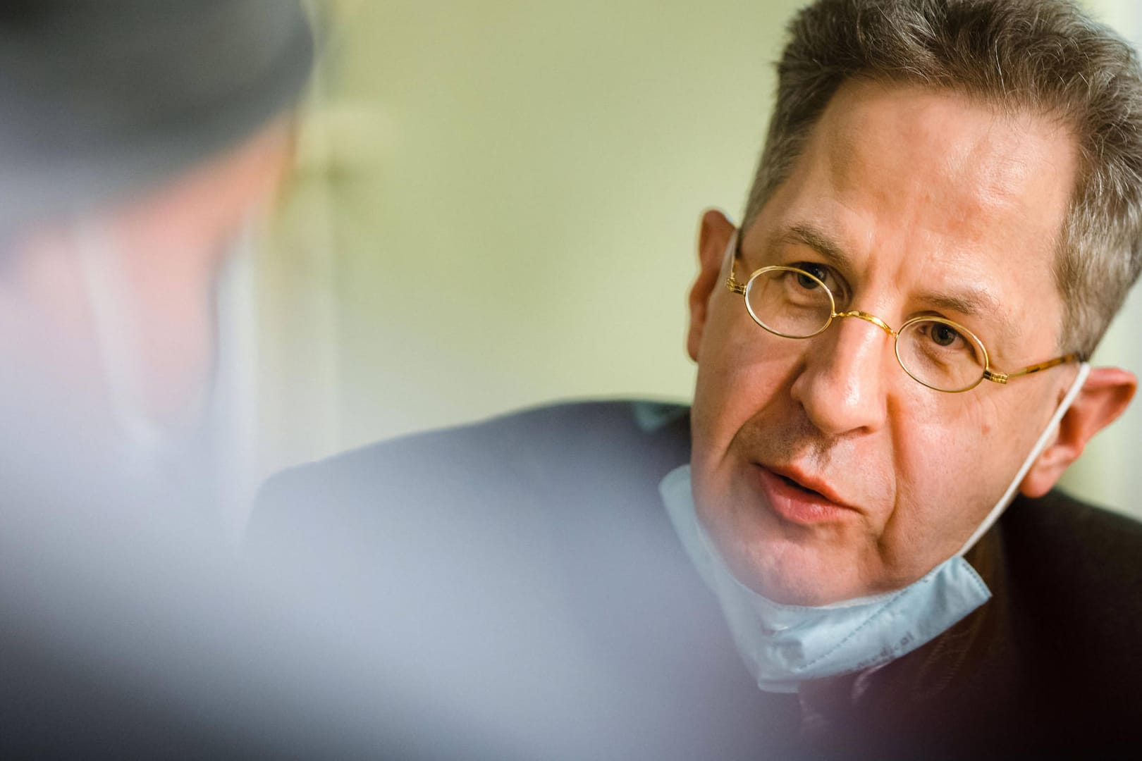 Hans-Georg Maaßen im Bundestagswahlkampf (Archivbild): Er hat sehr persönliche Gründe für seine Impfskepsis.