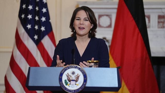 Bundesaußenministerin Annalena Baerbock in Washington.