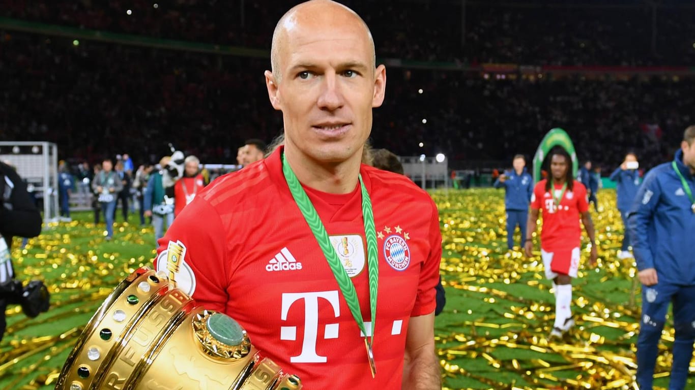 Arjen Robben im Mai 2019: Er spielte zehn Jahre lang für den deutschen Rekordmeister.