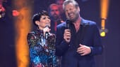 November 2021: Sasha mit Sängerin Francine Jordi bei der Aufzeichnung zur ARD-Silvestershow 2021.