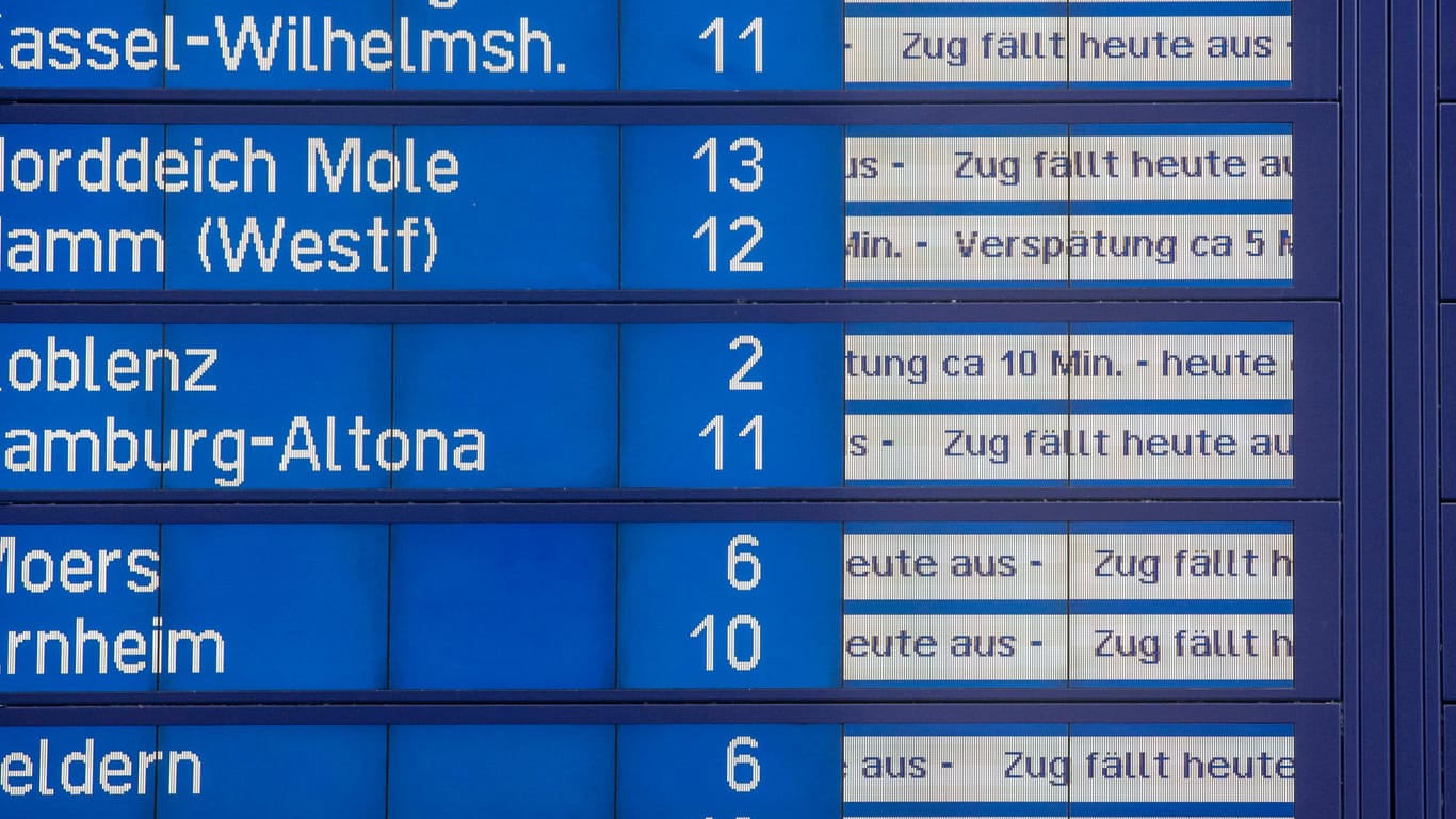 Zugverspätungen (Symbolbild): Die Deutsche Bahn ist häufig kein Garant für Pünktlichkeit.