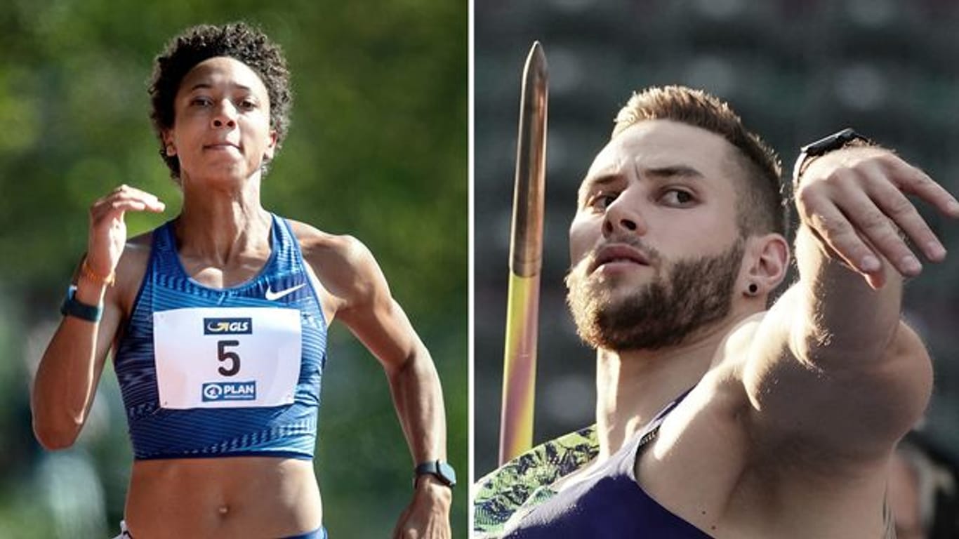 "Leichtathleten des Jahres": Weitspringerin Malaika Mihambo (l) und Speerwerfer Johannes Vetter.