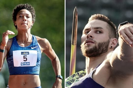 "Leichtathleten des Jahres": Weitspringerin Malaika Mihambo (l) und Speerwerfer Johannes Vetter.