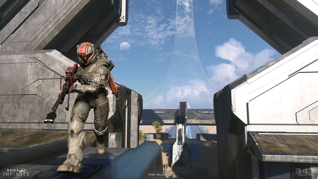 In "Halo Infinite" kehrt der altgediente Master Chief zurück auf die Ringwelt und kämpft sich durch Alien-Horden. In "Halo Infinite" kehrt der altgediente Master Chief zurück auf die Ringwelt und kämpft sich durch Alien-Horden.