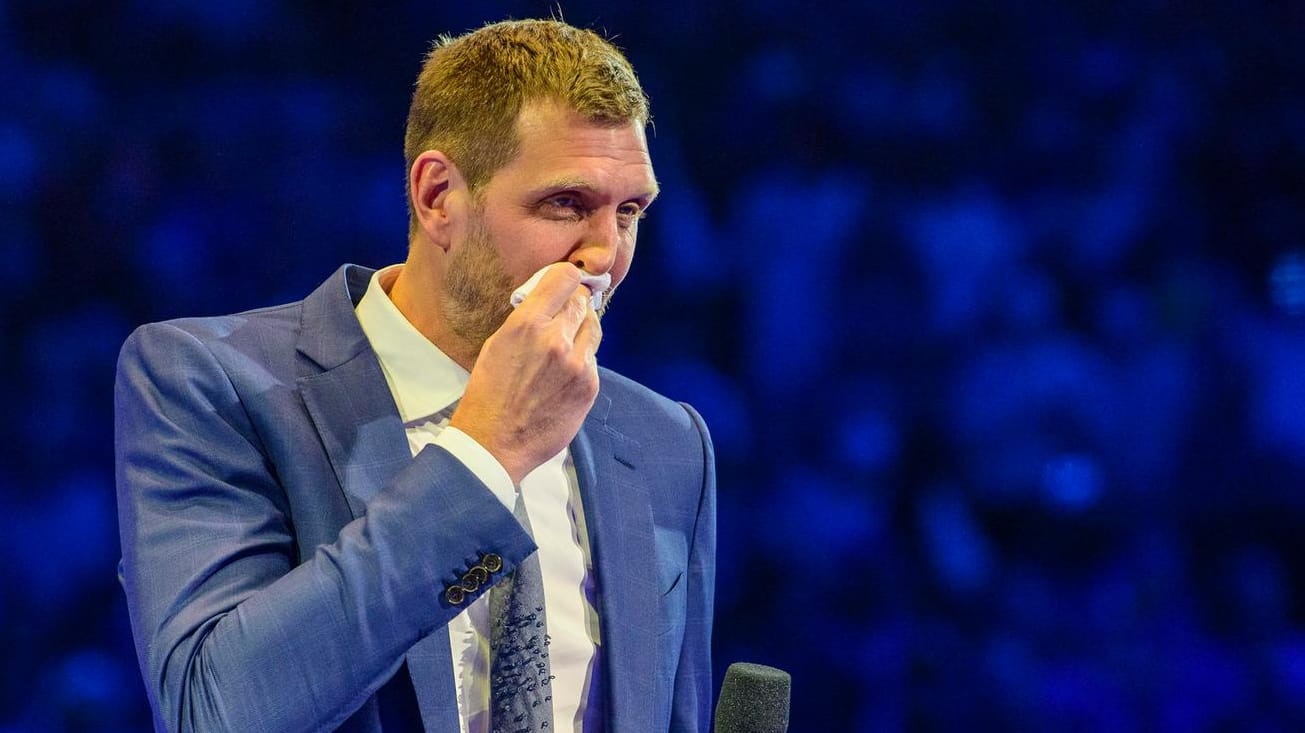 Tränen vergossen: Dirk Nowitzki wurde sehr emotional.