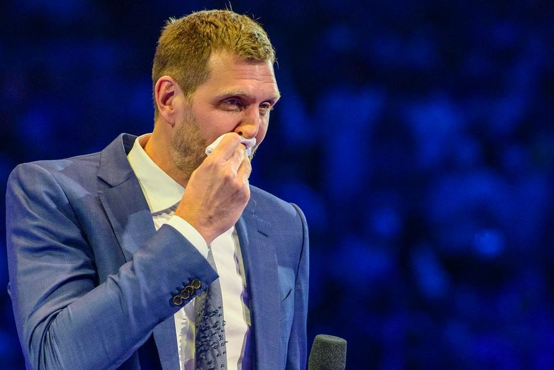 Tränen vergossen: Dirk Nowitzki wurde sehr emotional.