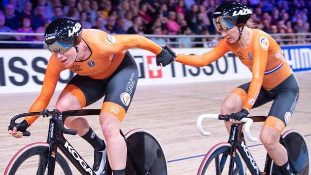 Amy Pieters bei der Bahnrad-WM 2020.