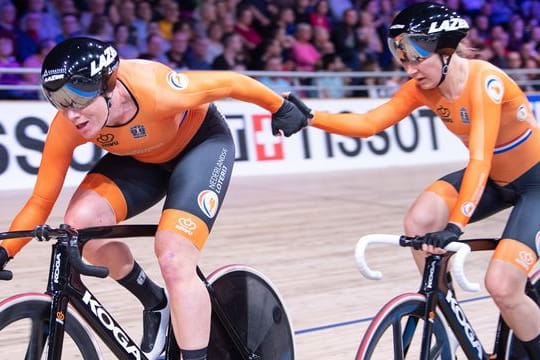 Amy Pieters bei der Bahnrad-WM 2020.