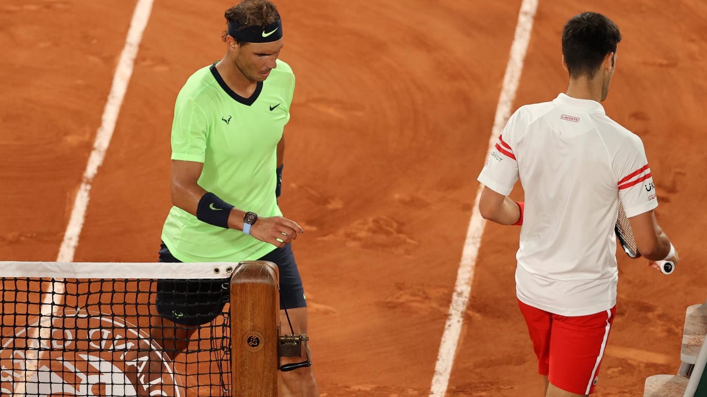 Novak Djokovic (l.) und Rafael Nadal: Die beiden Konkurrenten sind nicht immer einer Meinung.