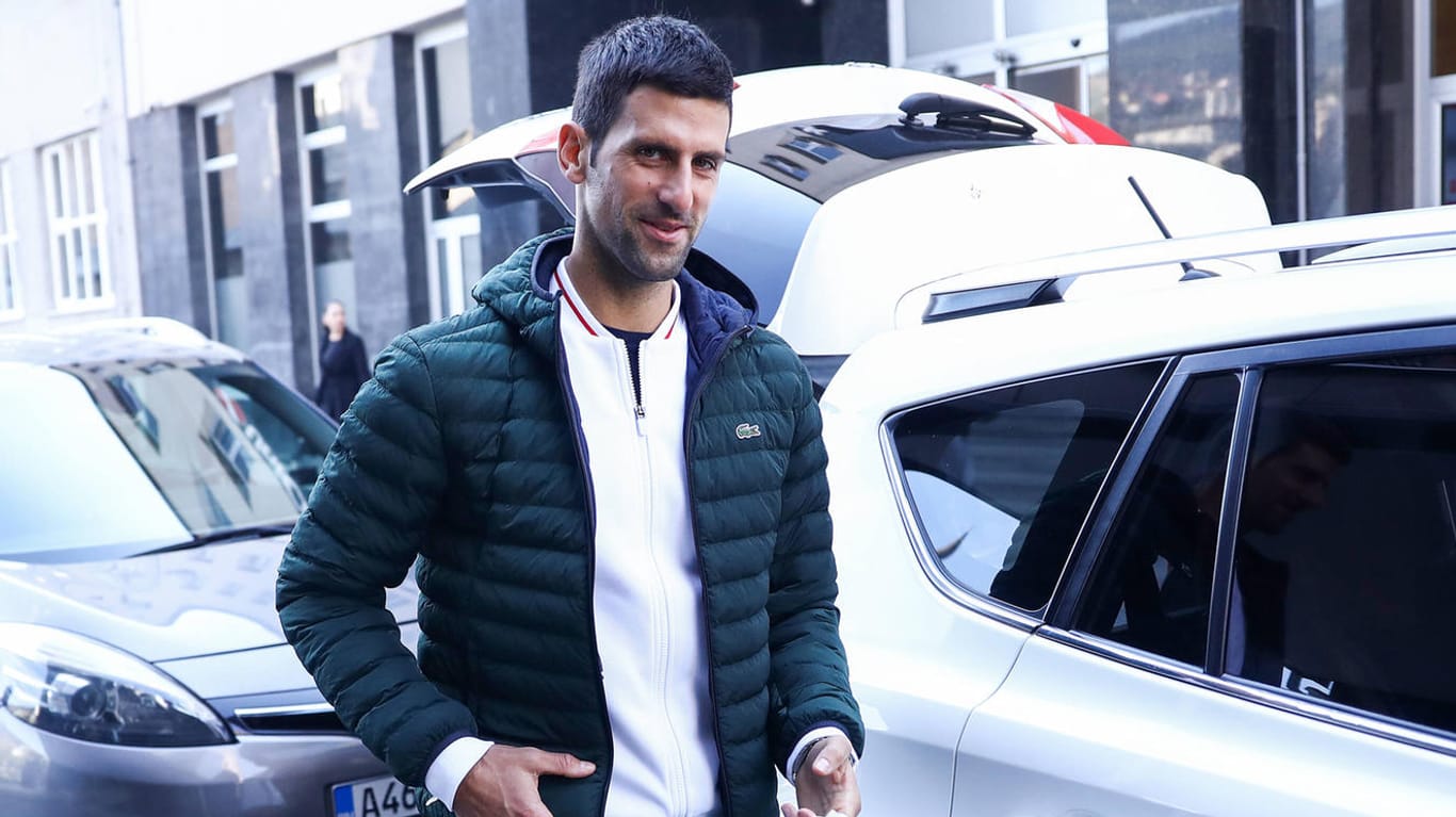 Novak Djokovic 2020 in Sarajevo, auf dem Weg zu den "bosnischen Pyramiden" in Visoko.
