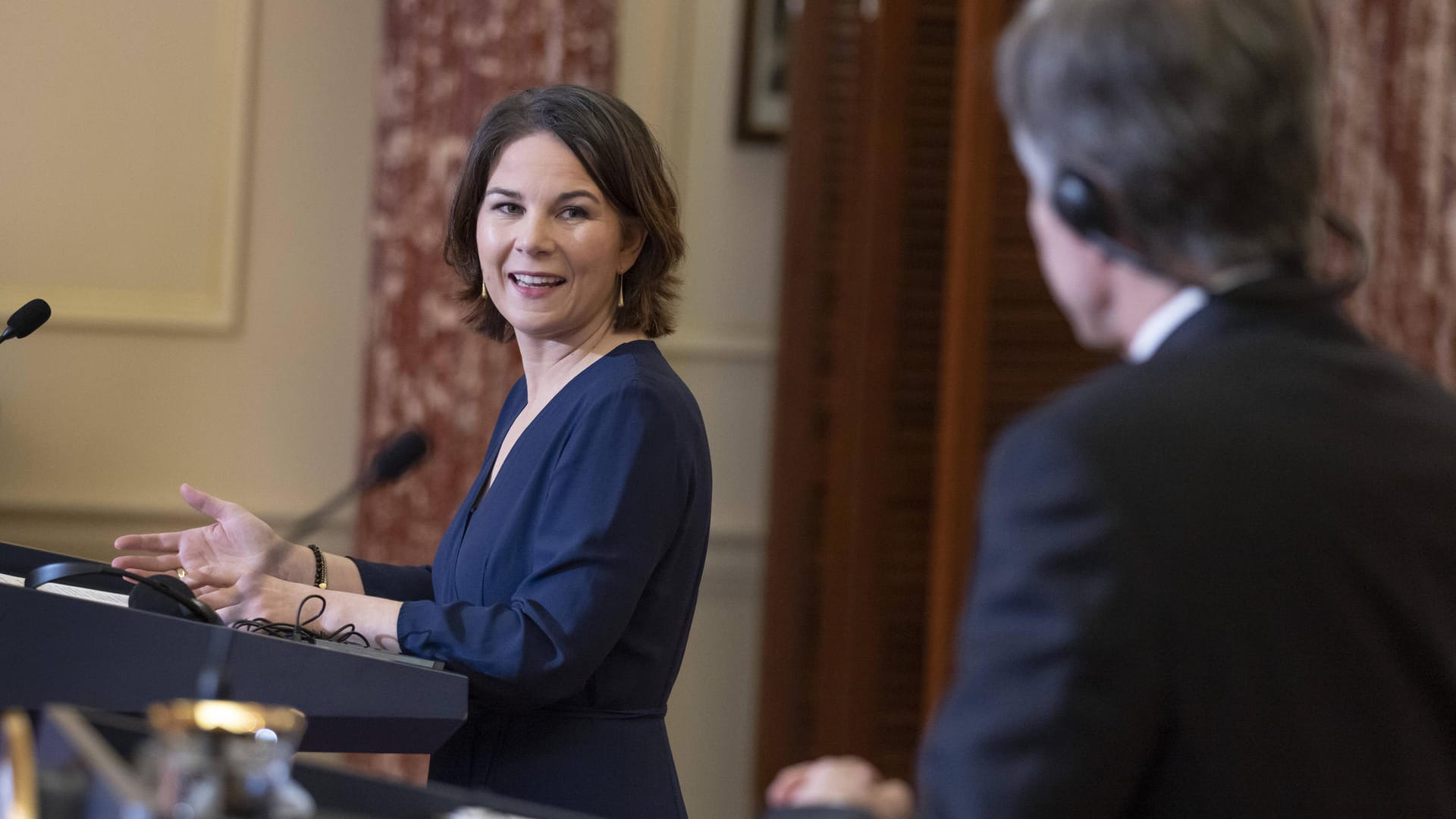 Bundesaußenministerin Annalena Baerbock trifft in Washington auf den US-Außenminister Antony Blinken.