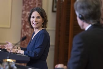 Bundesaußenministerin Annalena Baerbock trifft in Washington auf den US-Außenminister Antony Blinken.