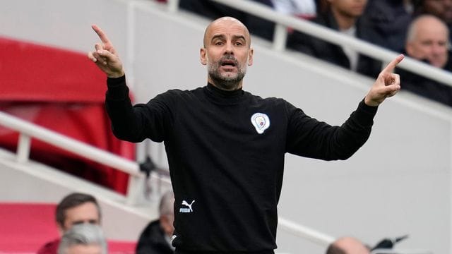 Manchester Citys Coach Pep Guardiola hat sich mit dem Coronavirus infiziert. Manchester Citys Coach Pep Guardiola hat sich mit dem Coronavirus infiziert.
