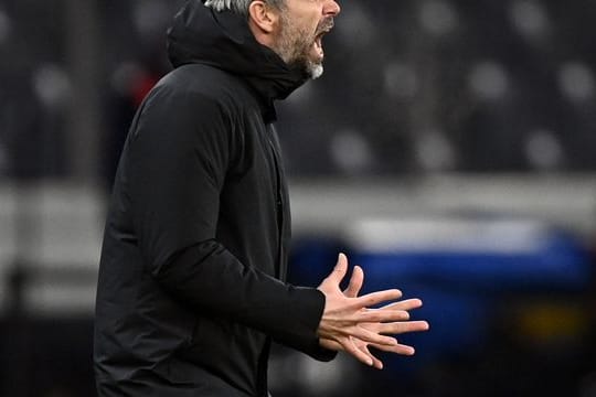 BVB-Trainer Marco Rose muss mit seinem Team in Frankfurt antreten.