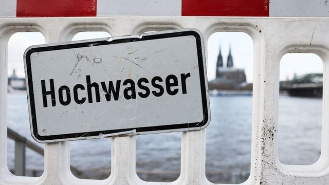 Hochwasser in Köln.