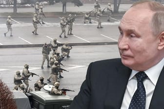 Der russische Präsident Wladimir Putin: Der Einsatz russischer Soldaten in Kasachstan bringt große Risiken mit sich.