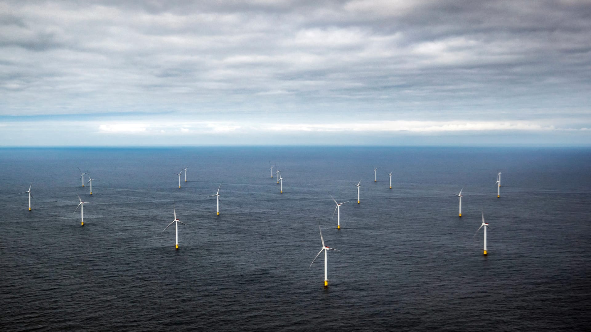 Der Offshore-Windpark "Race Bank" vor der Küste der britischen Grafschaften Norfolk und Lincolnshire in der Nordsee (Archivbild): Einst lästerte Johnson über Windkraft, nun will der britische Premierminister sein Land zum Vorreiter machen.