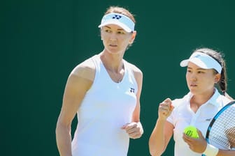 Renata Voracova (l.): Die tschechische Doppelspezialistin (hier 2019 mit ihrer Partnerin Makoto Ninomiya) durfte nicht nach Australien einreisen.