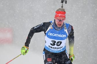 Johannes Kühn beim Wettbewerb in Oberhof: Der gebürtige Passauer wurde bester Deutscher.