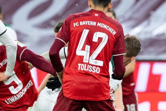 Sorgte mit seinem Spieldress beim Rückrundenstart für Verwirrung: Bayerns Jamal Musiala.