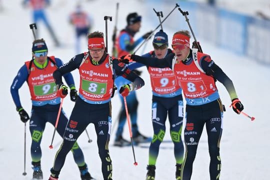 Die deutsche Biathlon-Mixedstaffel hat den sechsten Platz belegt.