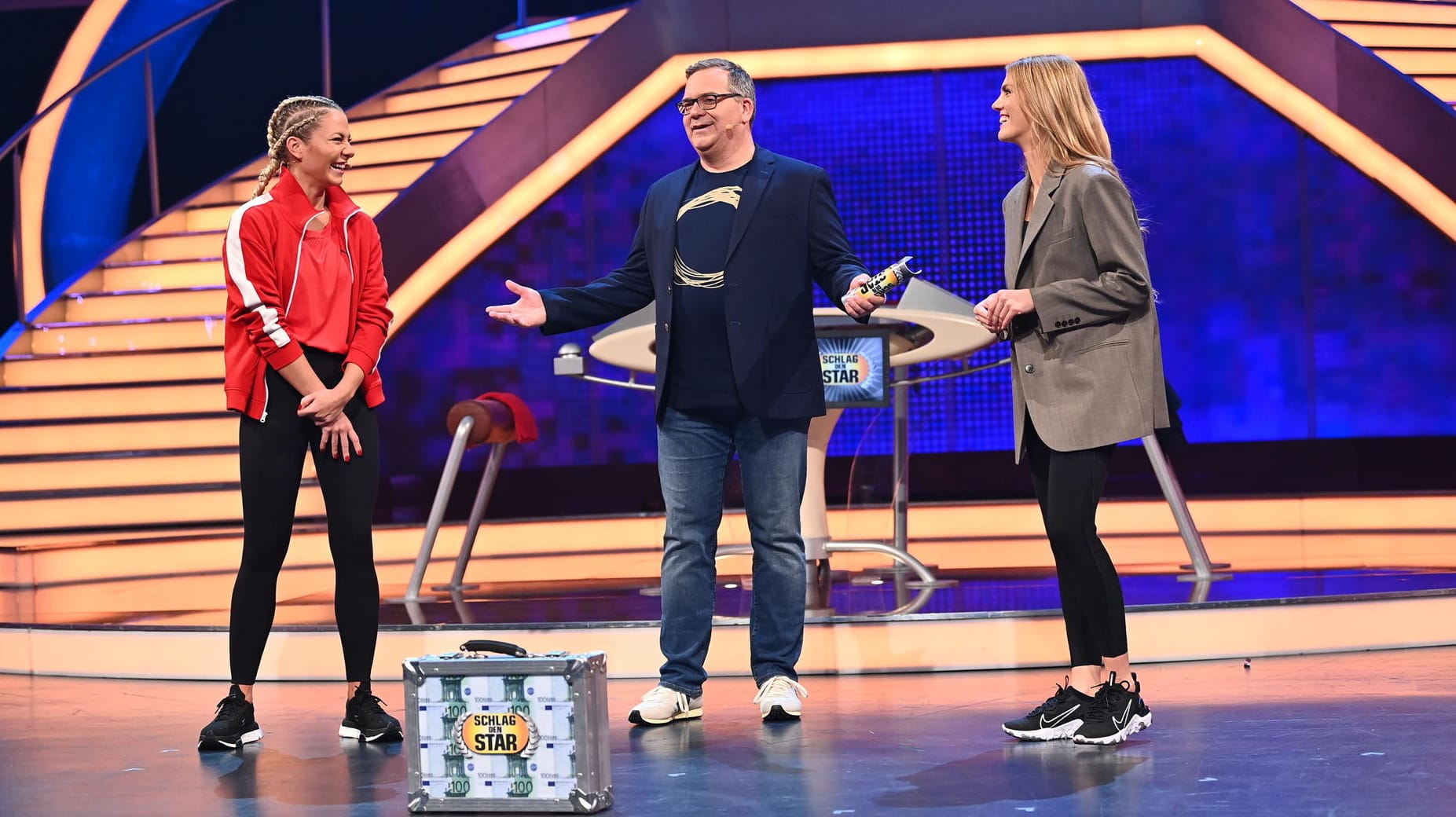 Valentina Pahde, Elton und Vivianne Geppert: Die Schauspielerin und die Moderatorin traten bei "Schlag den Star" gegeneinander an.