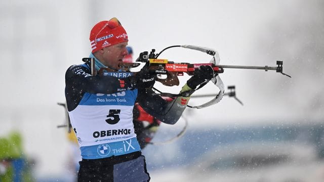 Belegt in der Verfolgung Rang sechs: Roman Rees aus Deutschland.