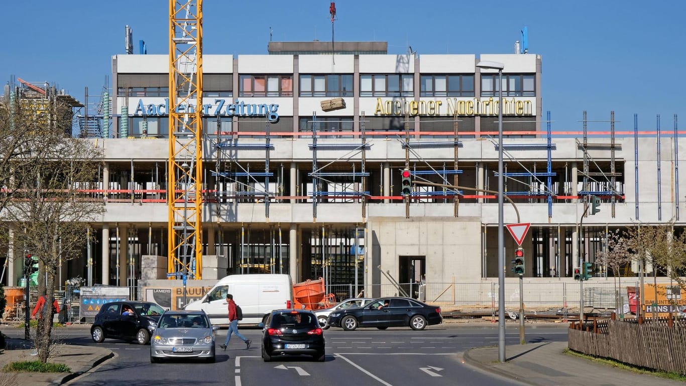 Der Neubau des Medienhauses Aachen: Das Stammhaus ist Sitz der "Aachener Zeitung" sowie der "Aachener Nachrichten".