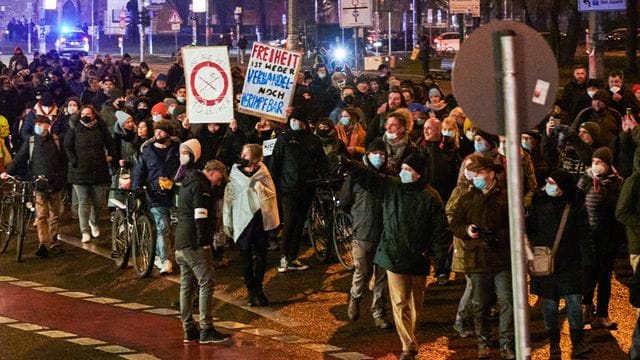 Demonstration gegen die Corona-Politik in Berlin.