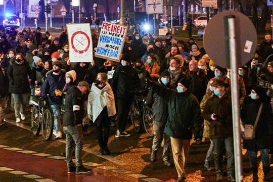 Demonstration gegen die Corona-Politik in Berlin.