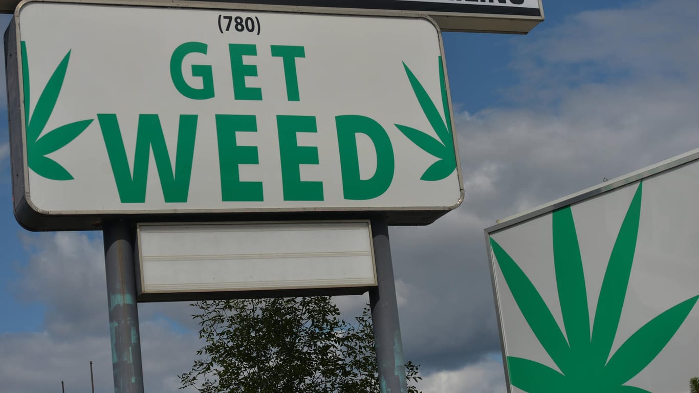 Cannabis-Shop in Edmonton: In der Provinz Québec dürfen neuerdings nur noch Geimpfte die staatlichen Verkaufsstellen betreten. (Symbolfoto)
