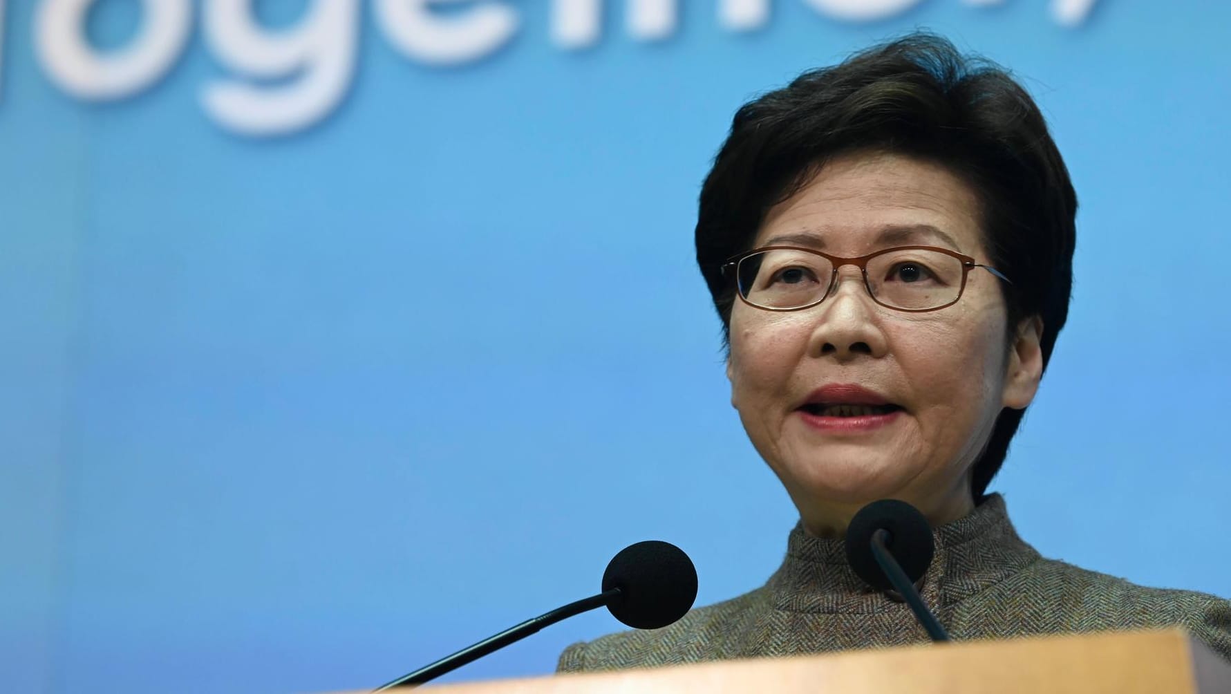 Carrie Lam: Die Regierungschefin der Sonderverwaltungszone will neue Gesetze schaffen.