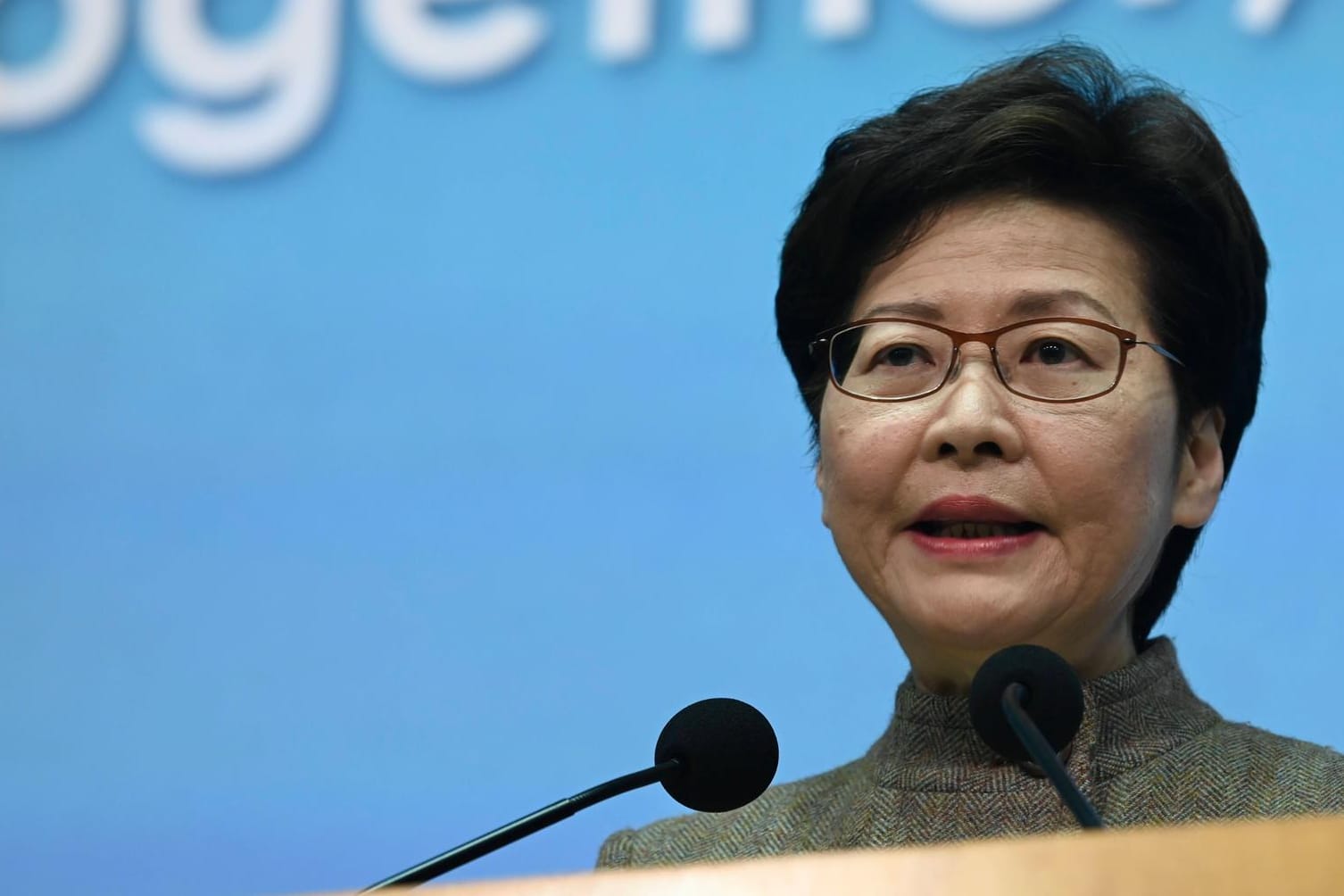 Carrie Lam: Die Regierungschefin der Sonderverwaltungszone will neue Gesetze schaffen.